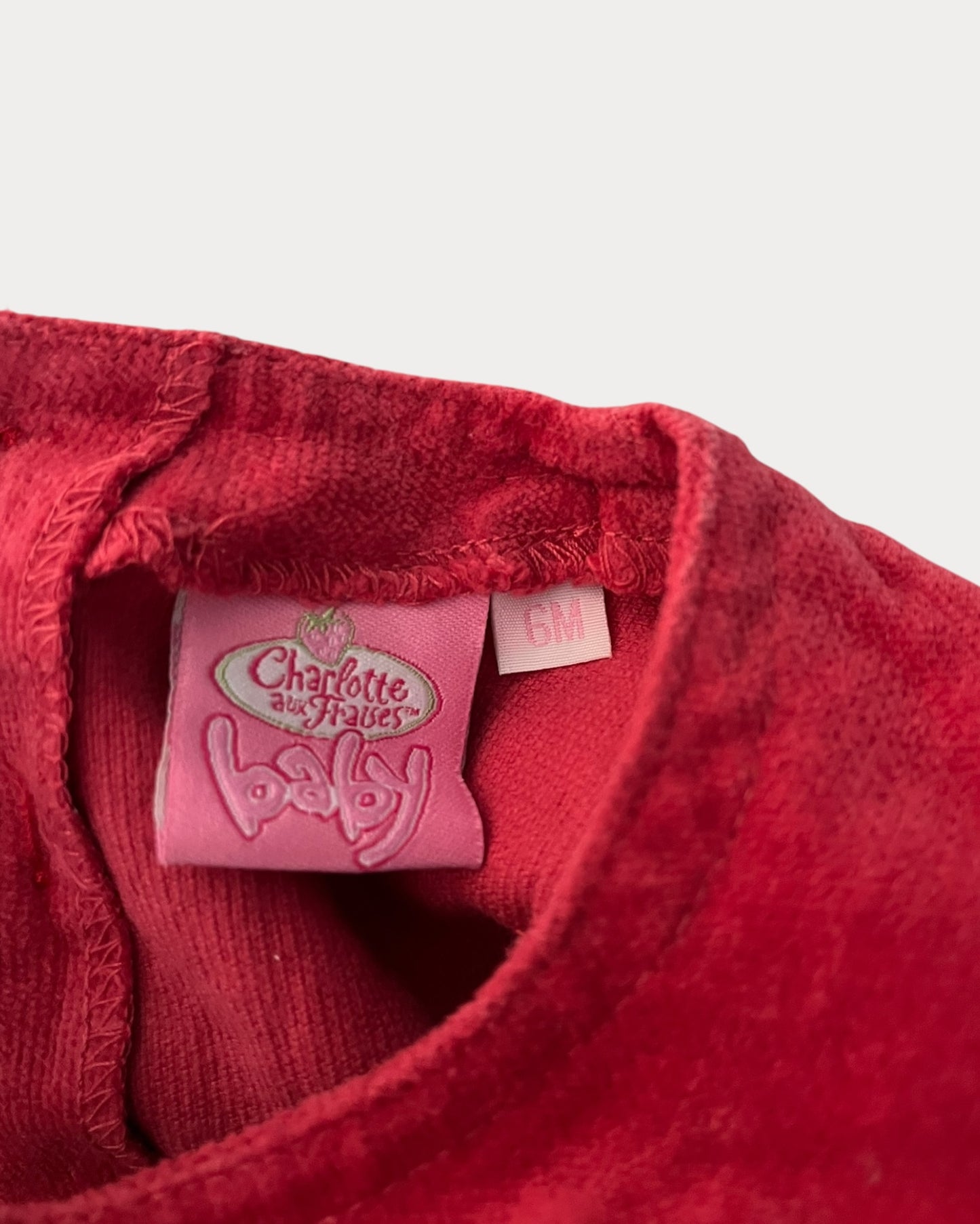 Vintage Strawberry Shortcake red velvet dress.