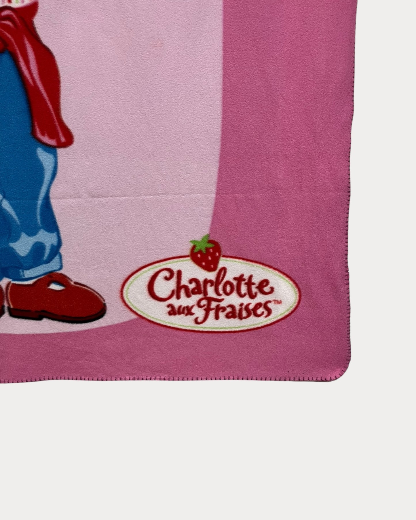 Vintage strawberry shortcake pink fleece blanket