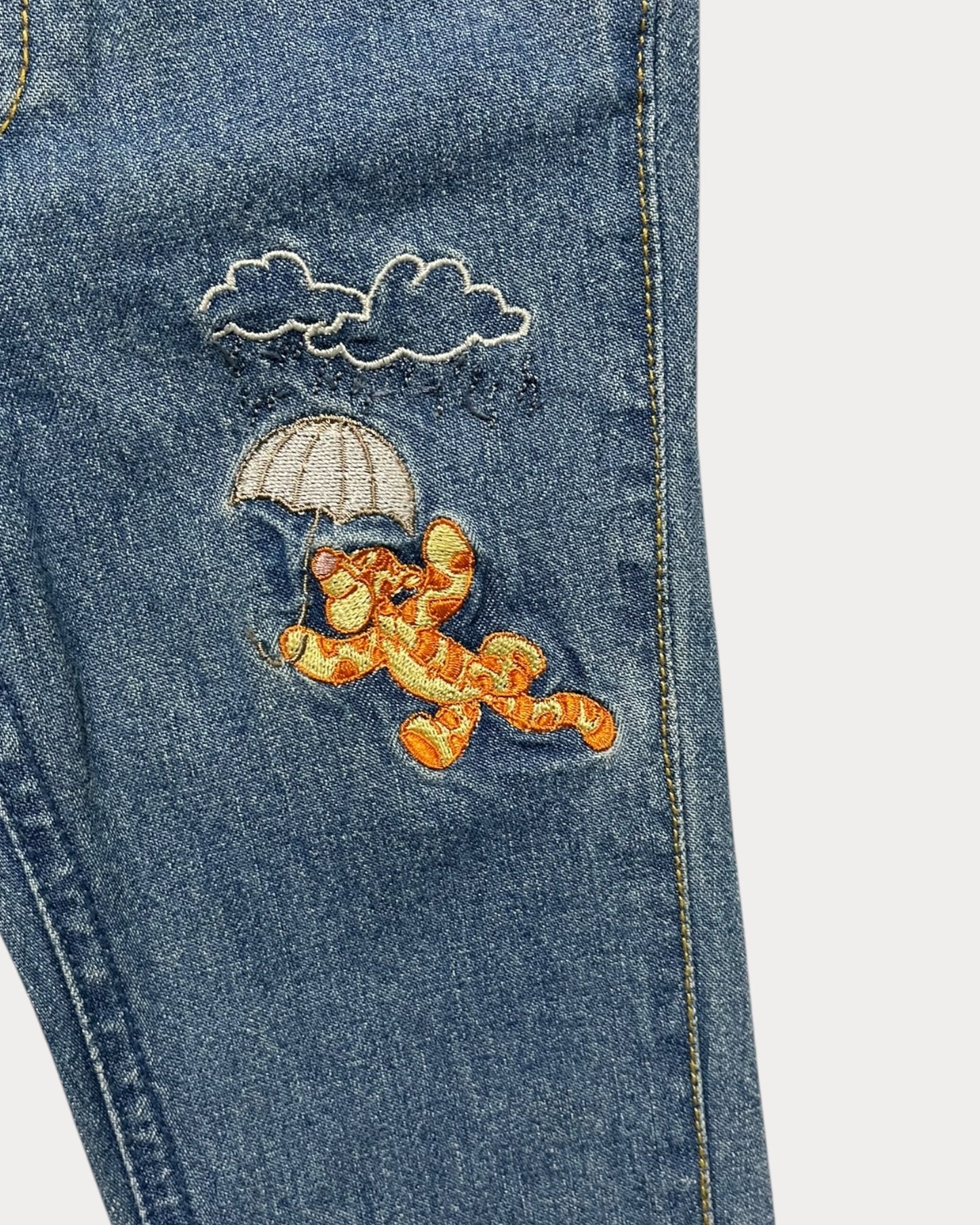 Vintage winnie the pooh denim jean