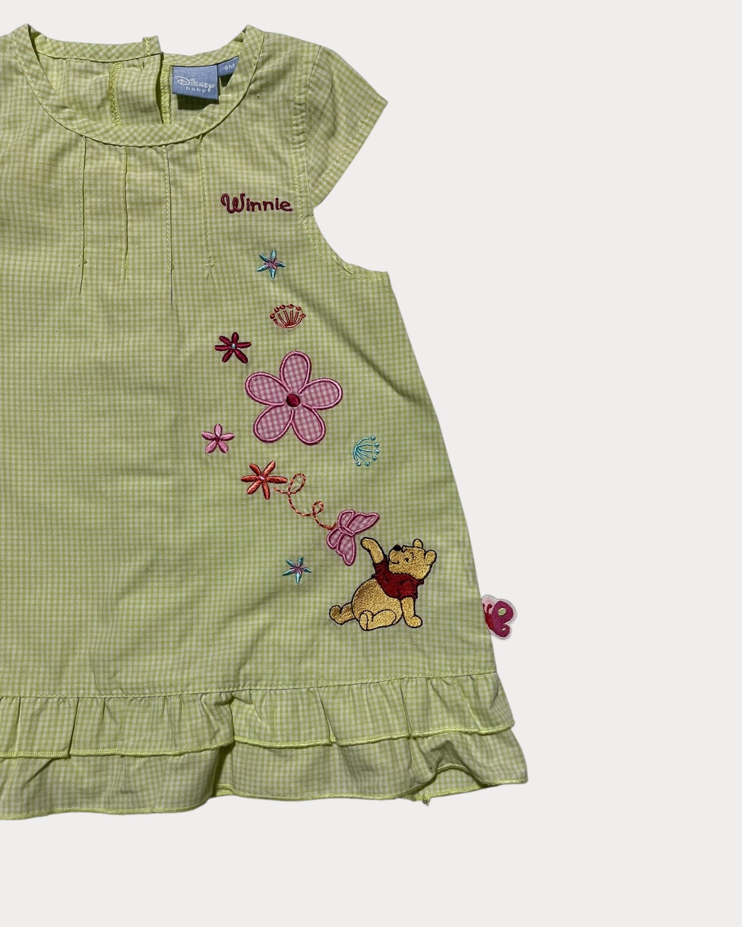 Vintage winnie the pooh checked dress