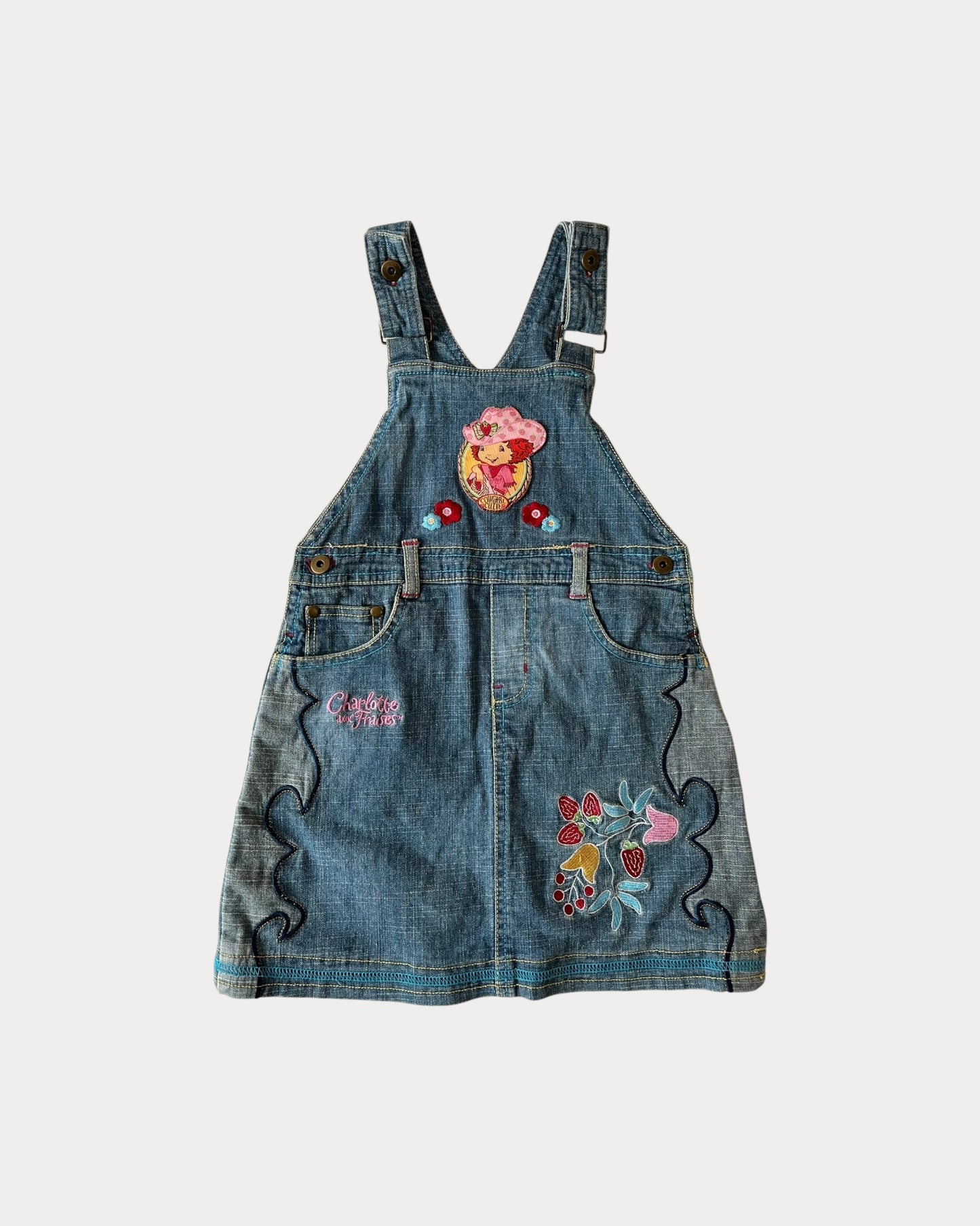 Vintage Strawberry Shortcake denim dress