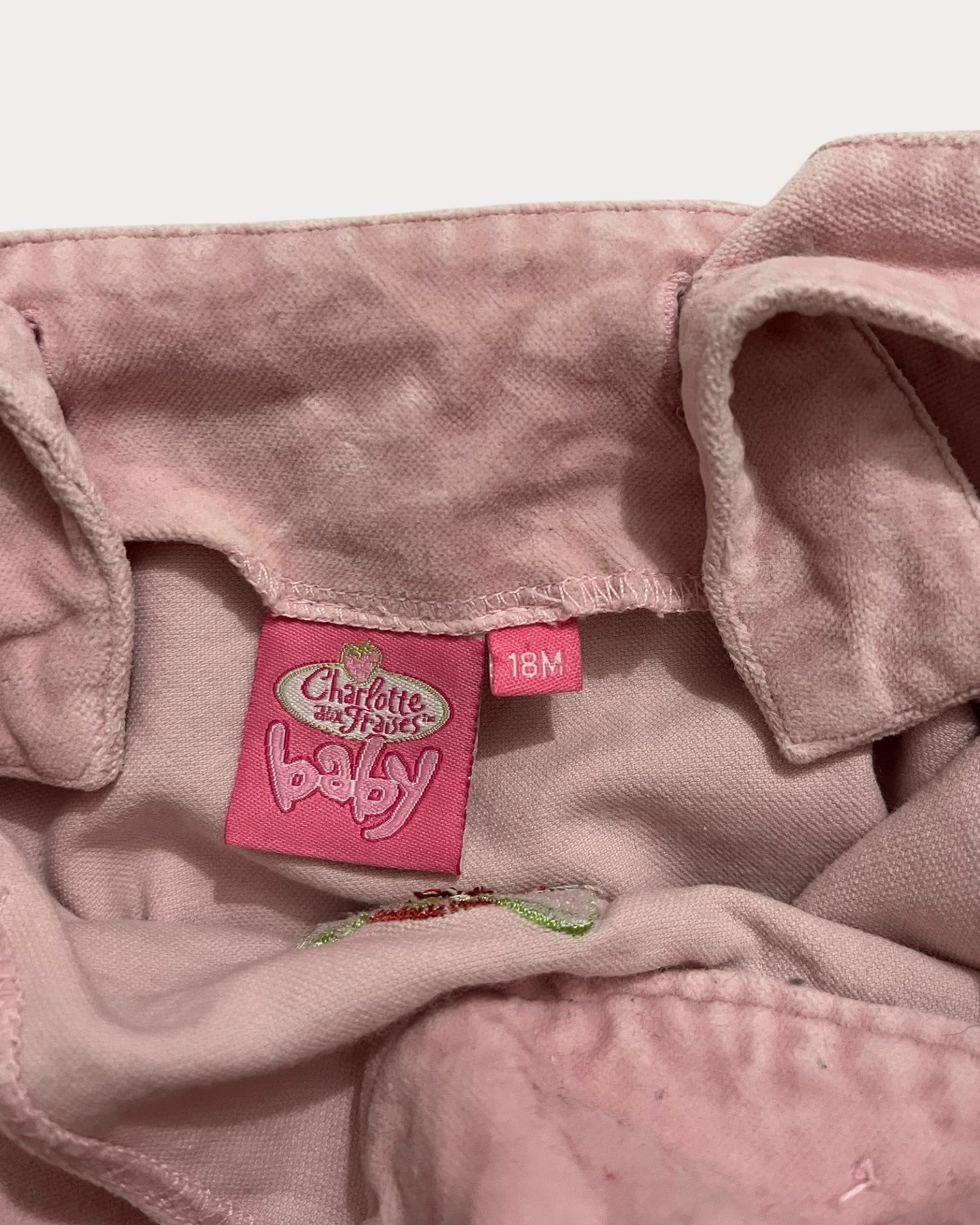 Strawberry Shortcake (French version) pink velvet dress
