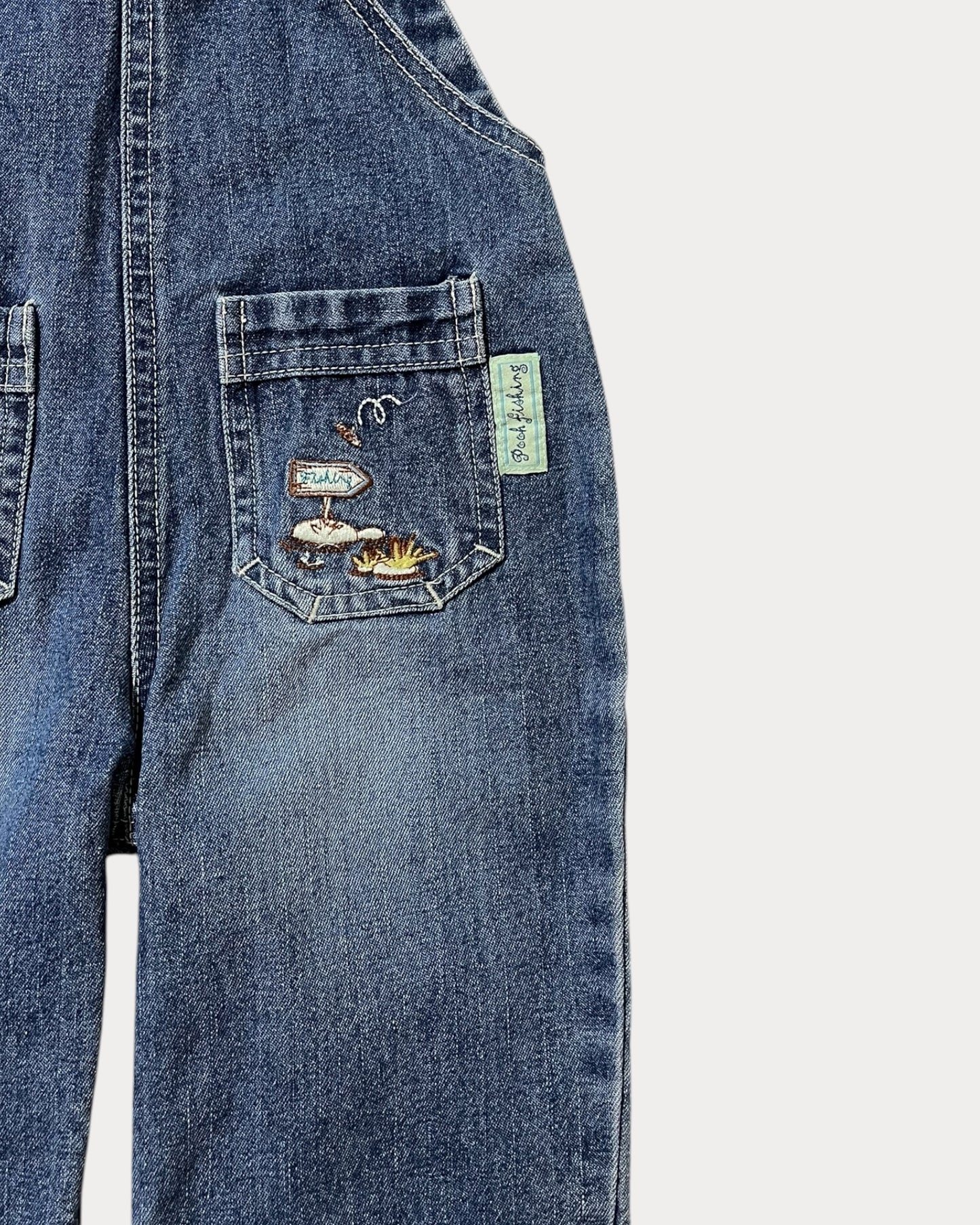 Vintage denim winnie the pooh overall