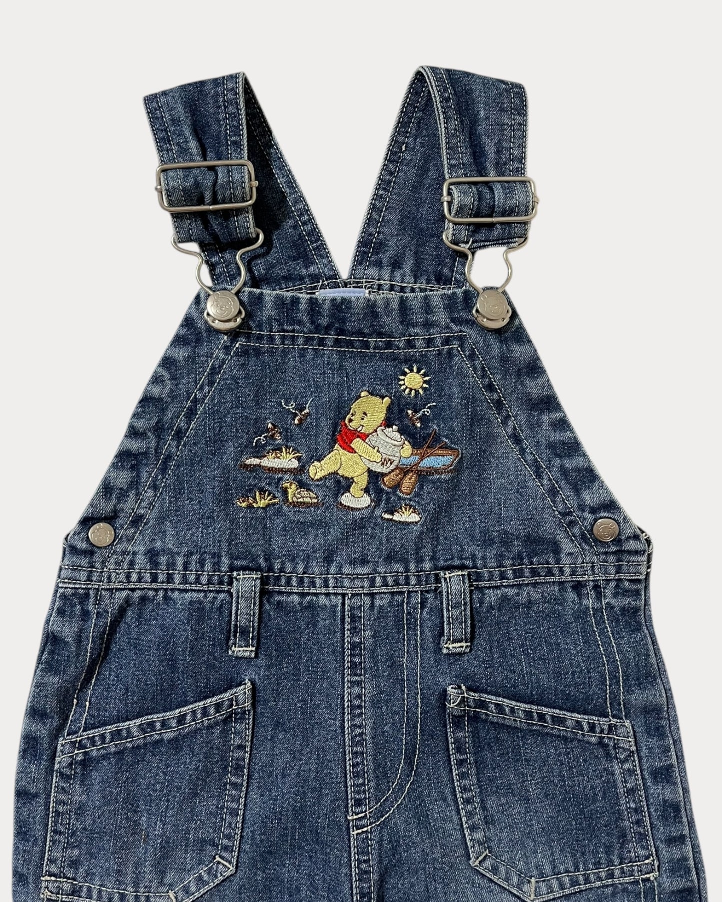 Vintage denim winnie the pooh overall
