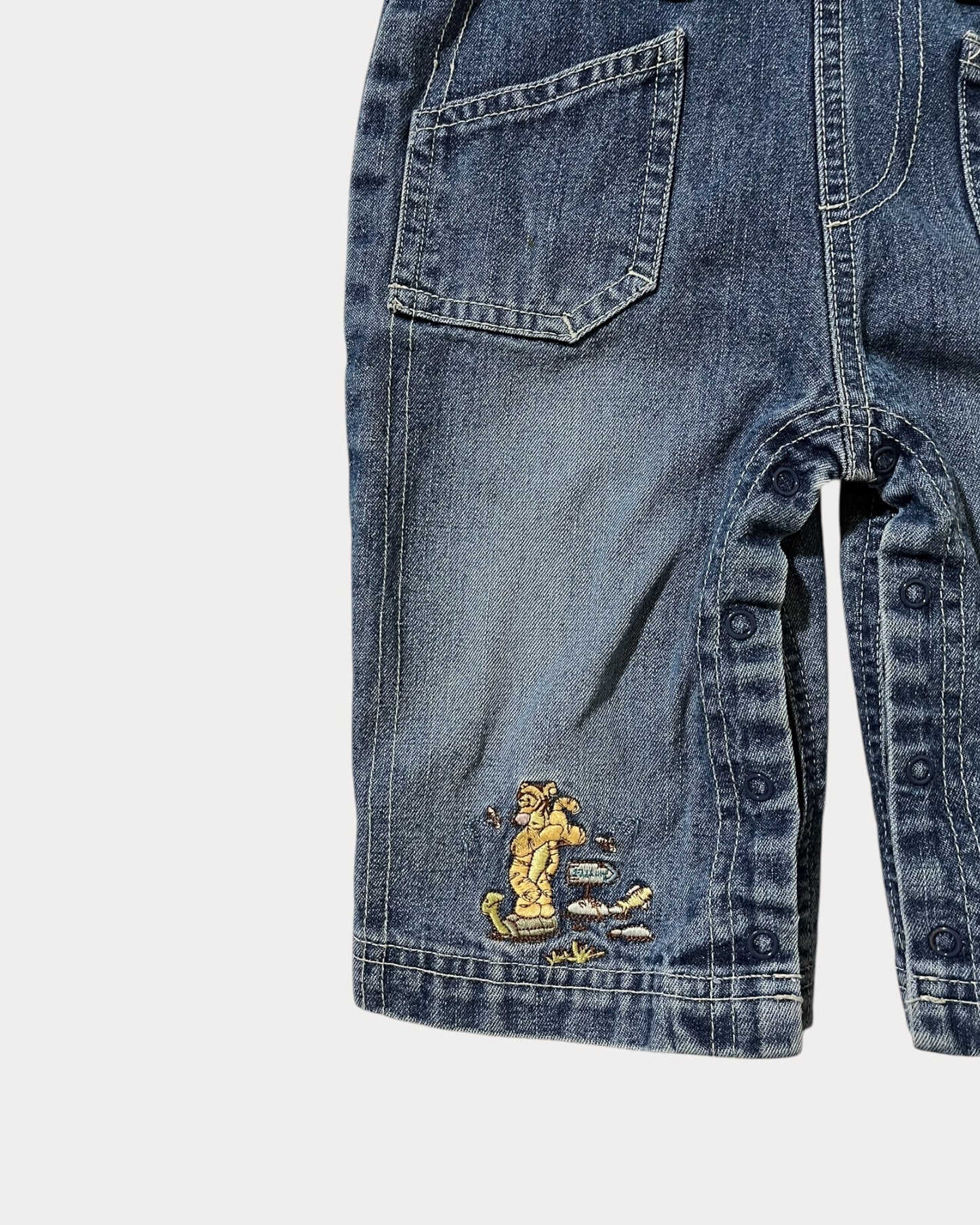 Vintage denim winnie the pooh overall