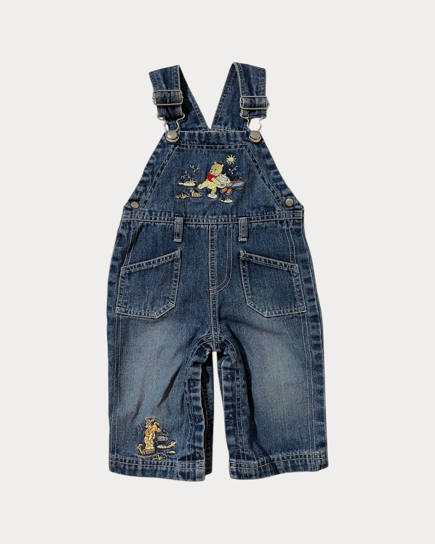Vintage denim winnie the pooh overall