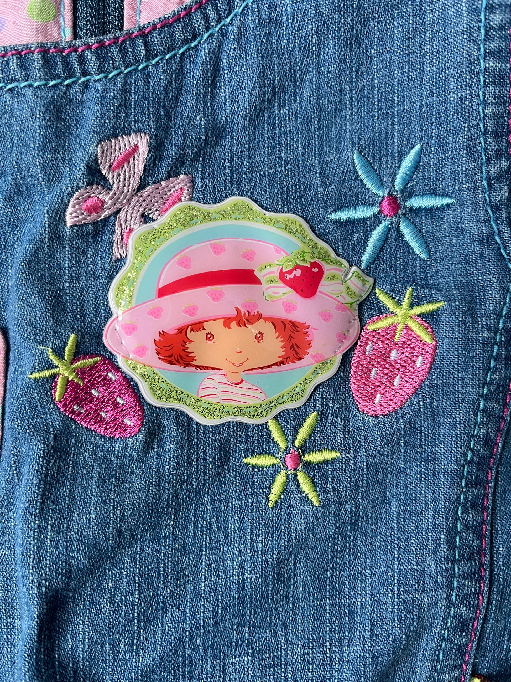 Vintage Strawberry Shortcake denim dress