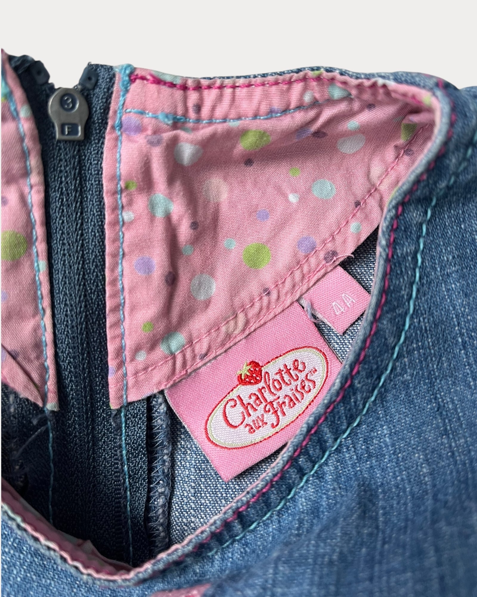 Vintage Strawberry Shortcake denim dress