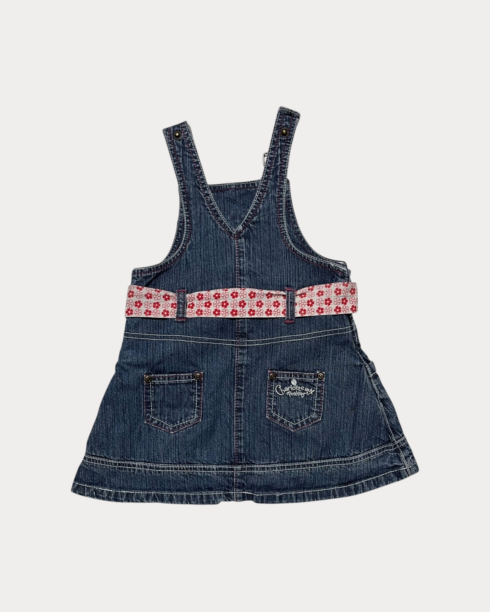 Strawberry Shortcake overall denim dress