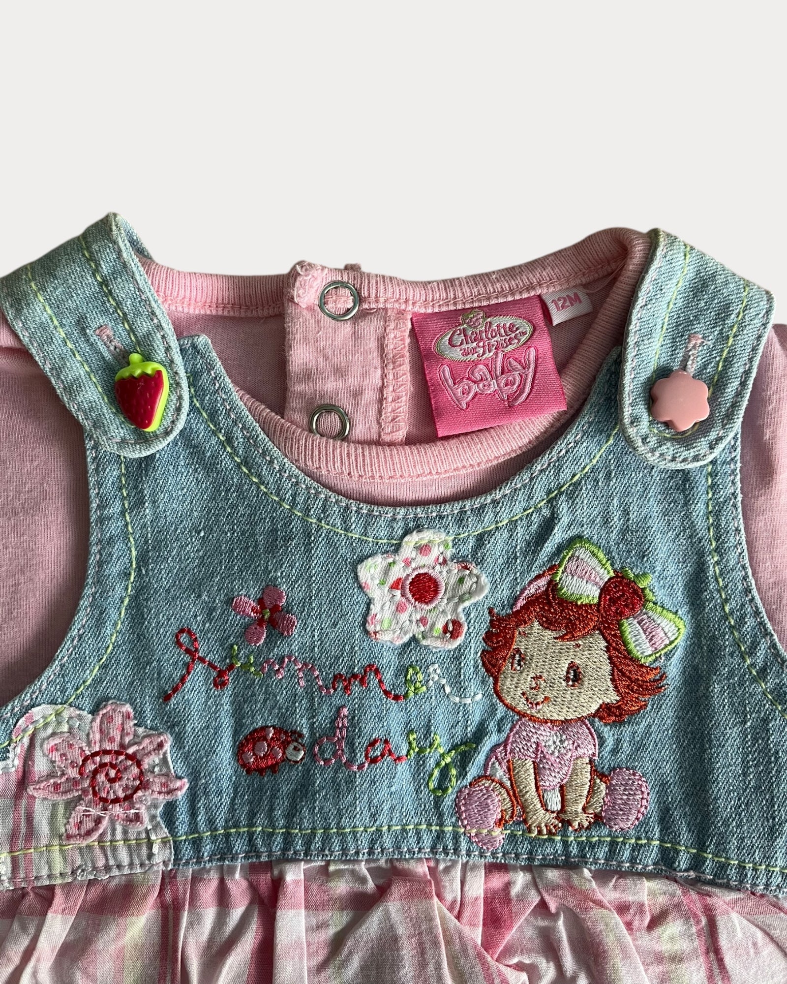 Vintage Strawberry Shortcake ruffle dress