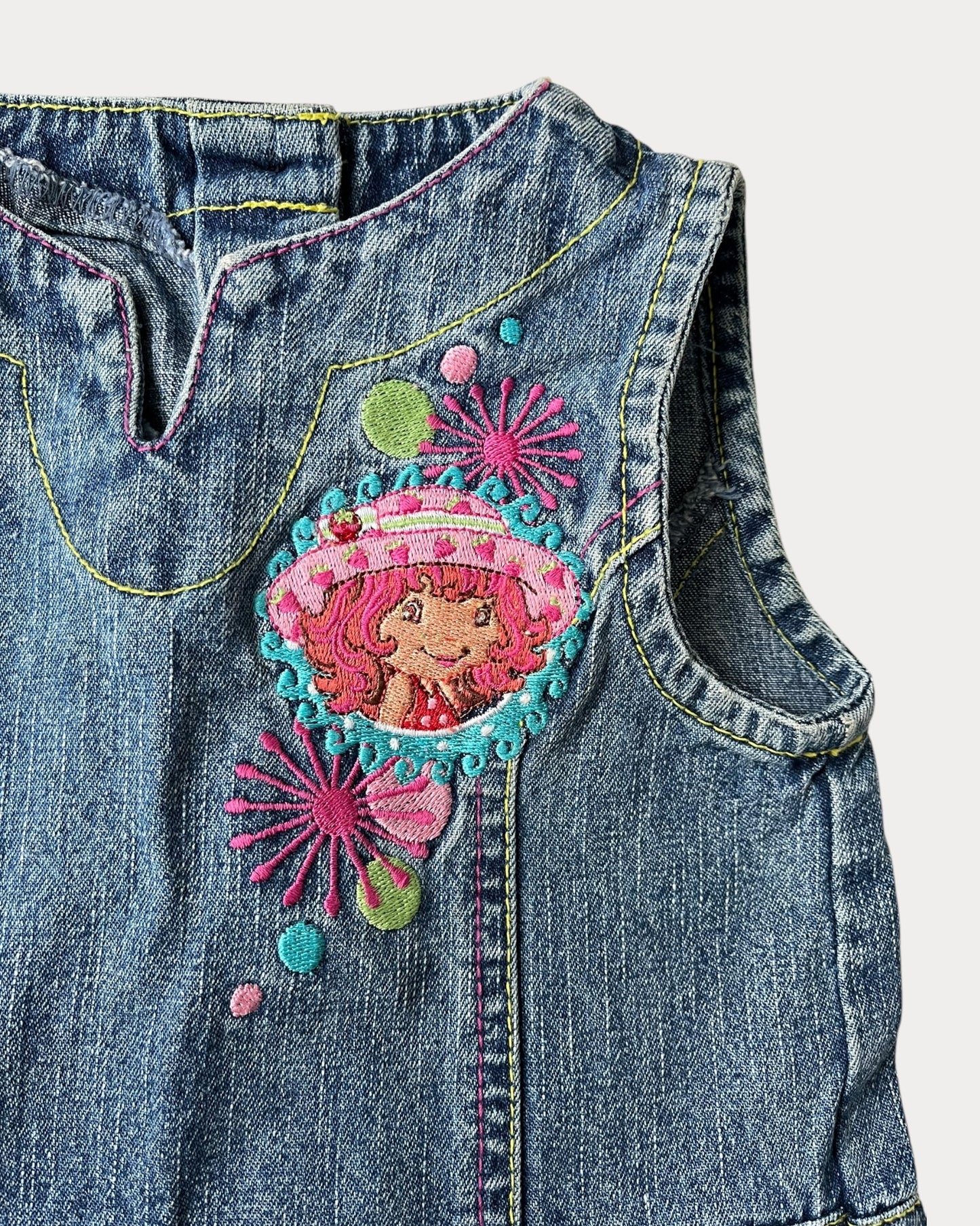 Vintage Strawberry Shortcake denim dress