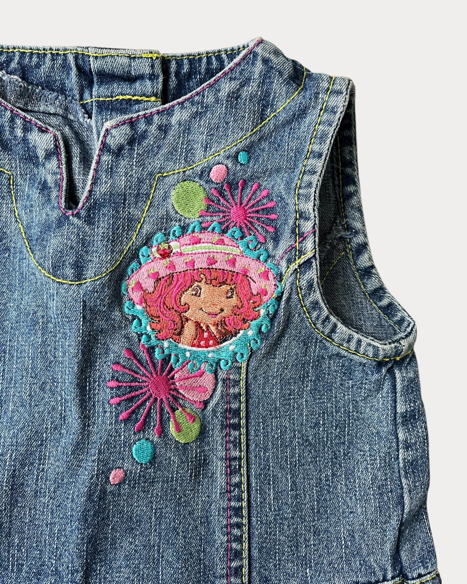 Vintage Strawberry Shortcake denim dress