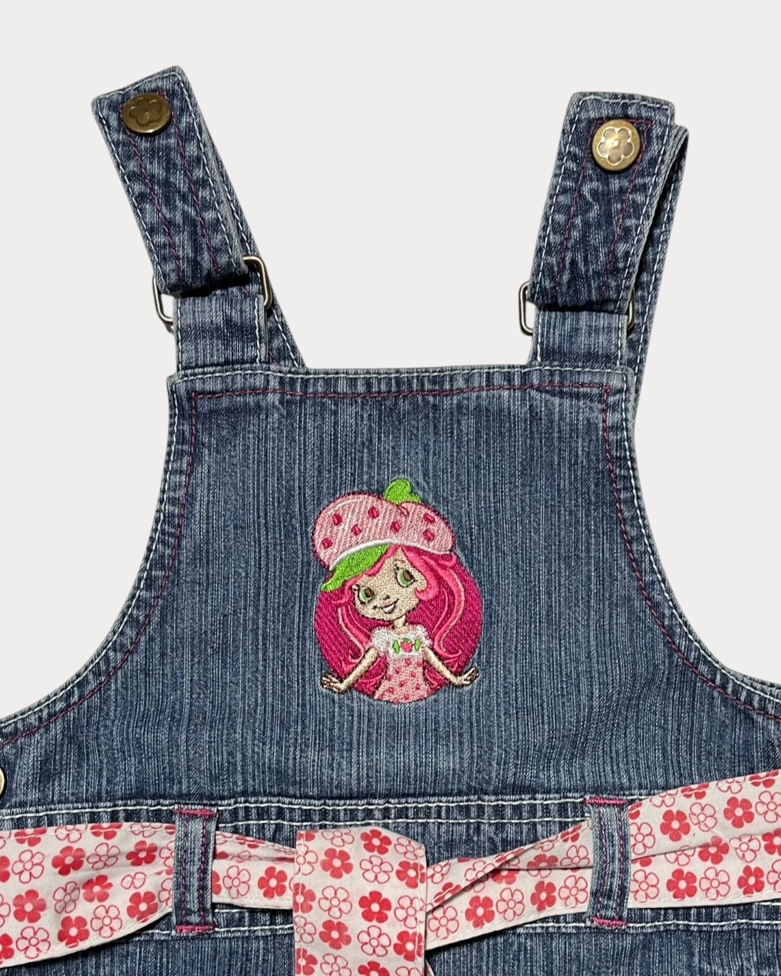 Strawberry Shortcake overall denim dress
