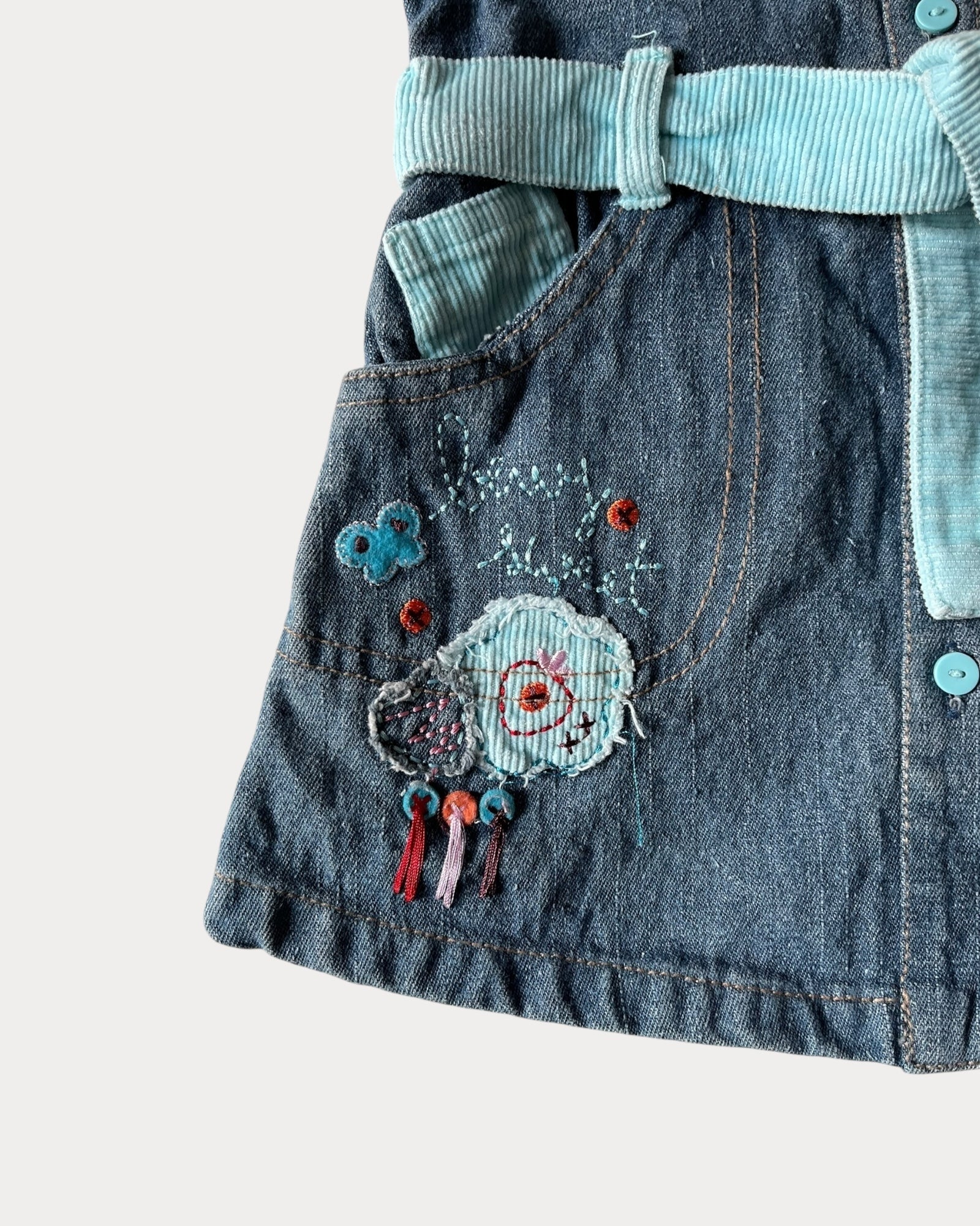 Vintage Strawberry Shortcake denim dress