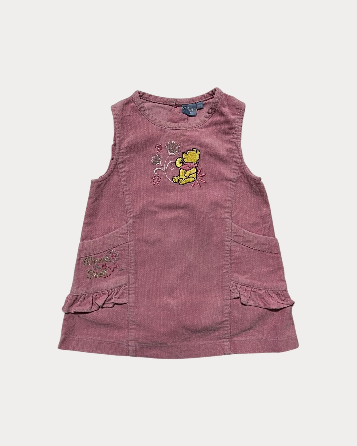 vintage winnie the pooh velvet dress