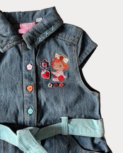 Vintage Strawberry Shortcake denim dress