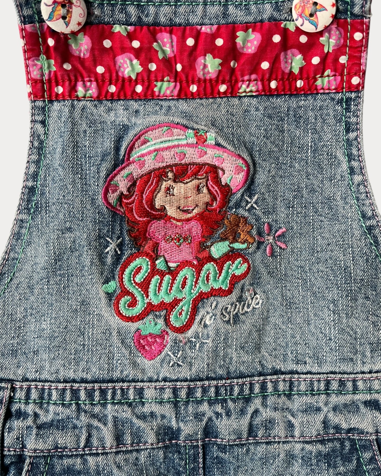 Vintage Strawberry Shortcake denim dress