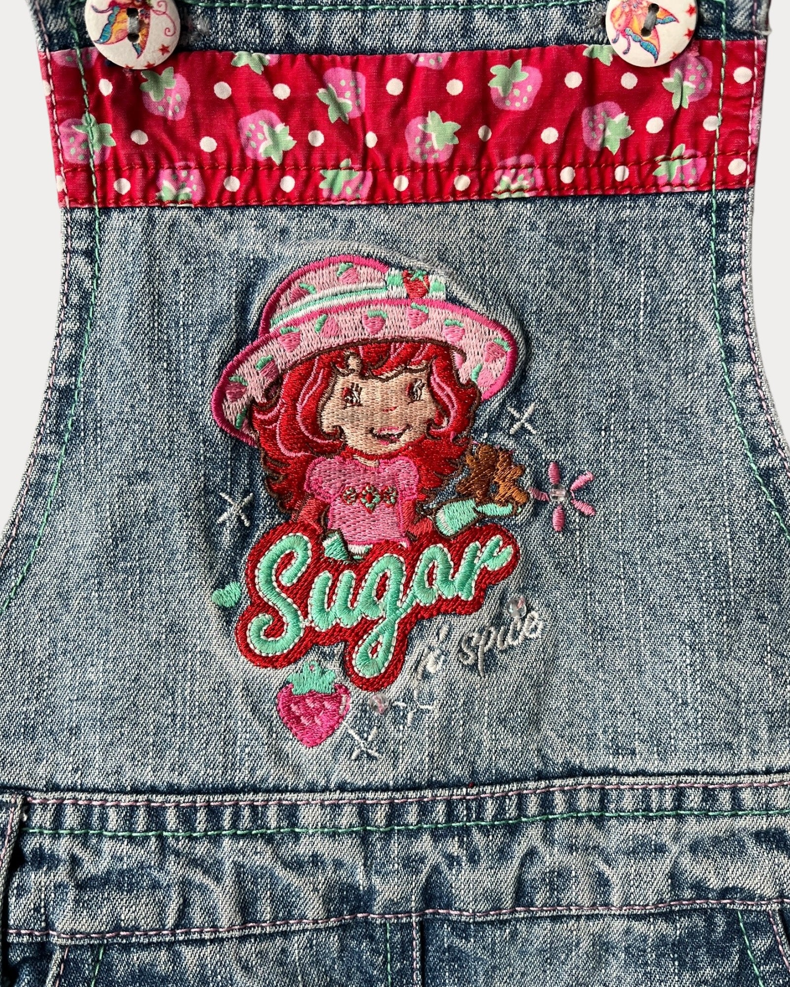 Vintage Strawberry Shortcake denim dress