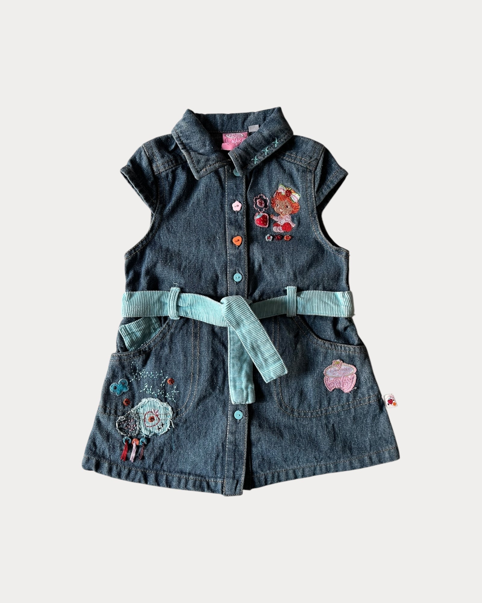 Vintage Strawberry Shortcake denim dress