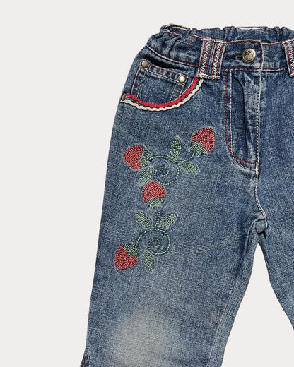 Vintage Strawberry Shortcake flare jean