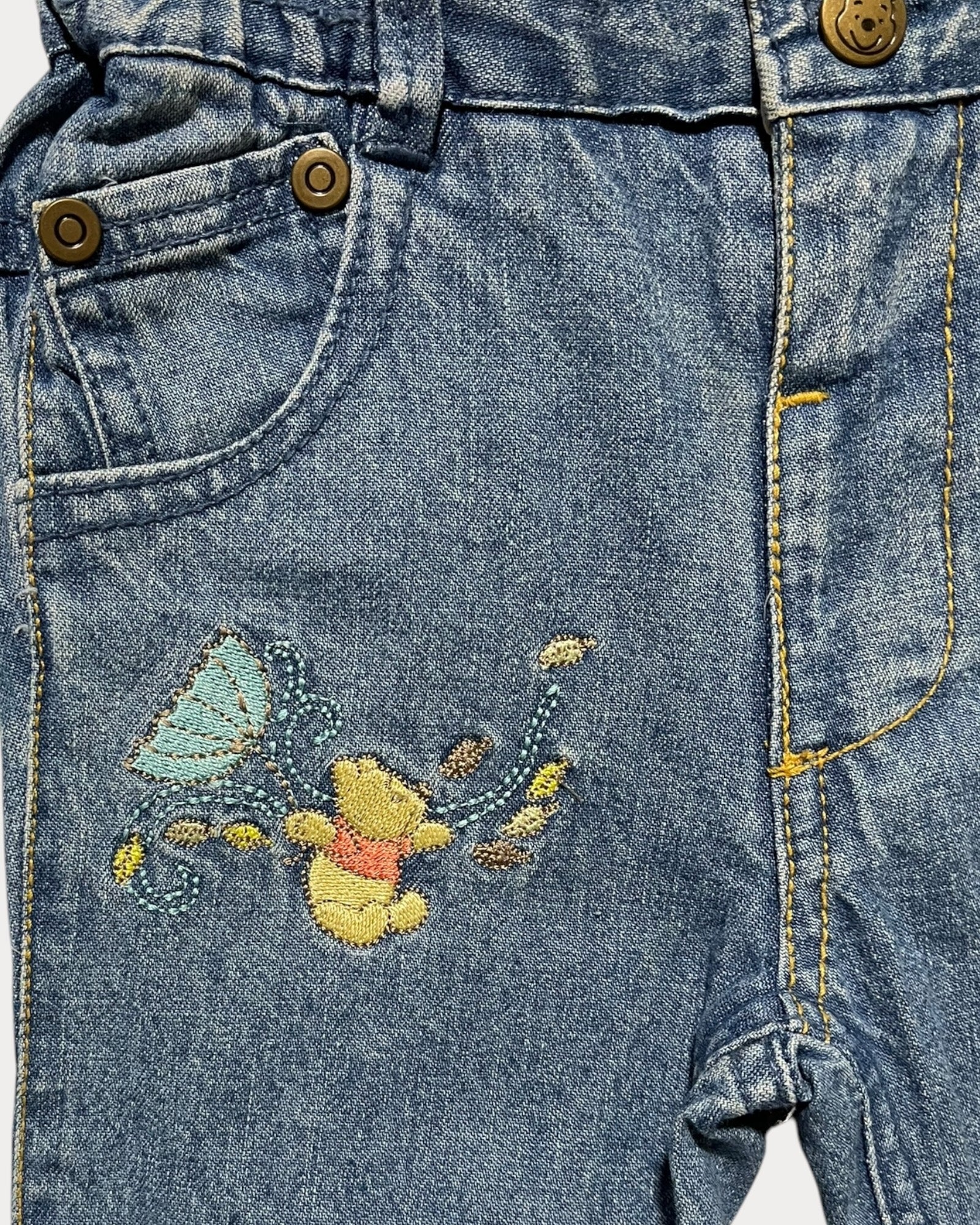 Vintage winnie the pooh denim jean