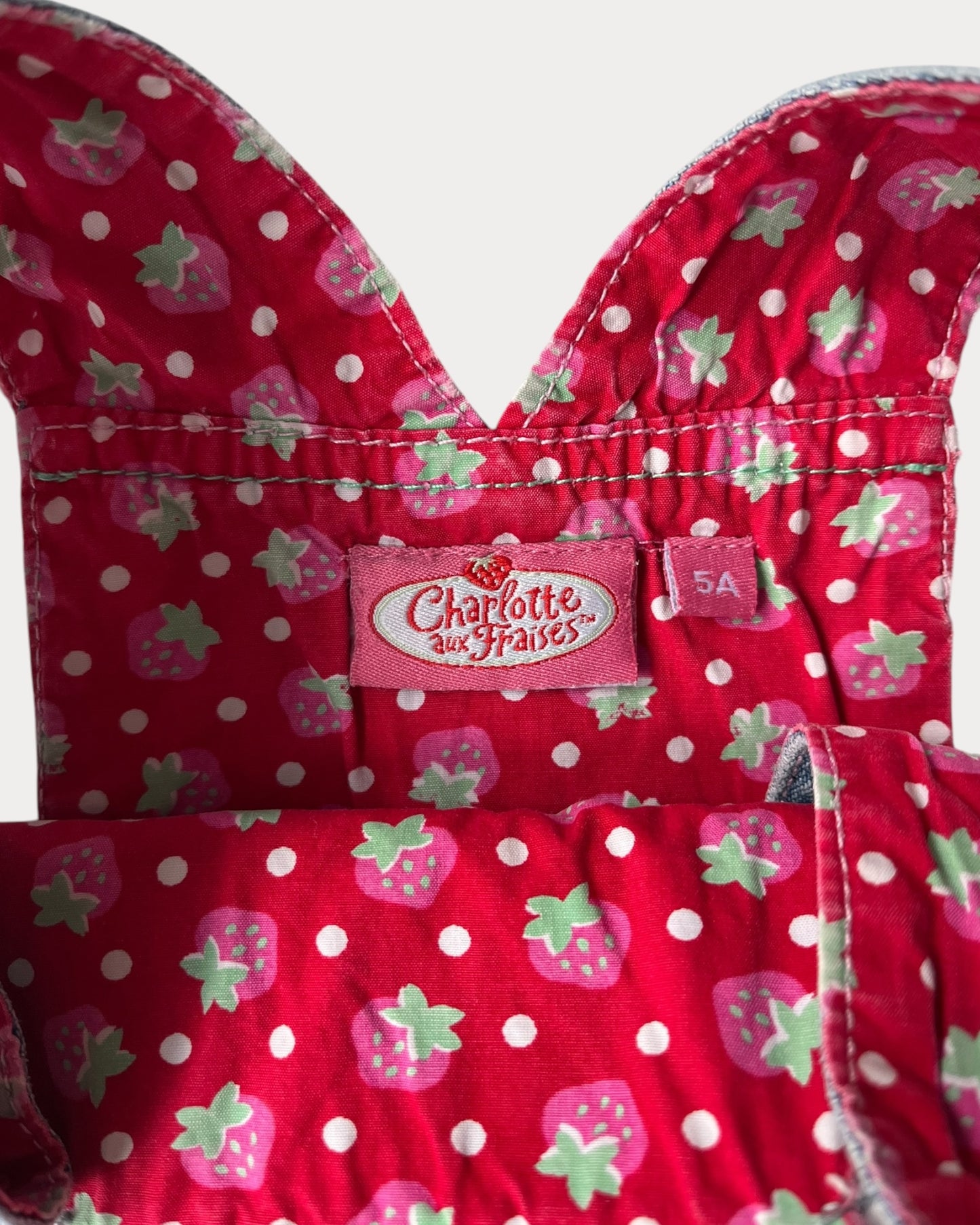 Vintage Strawberry Shortcake denim dress