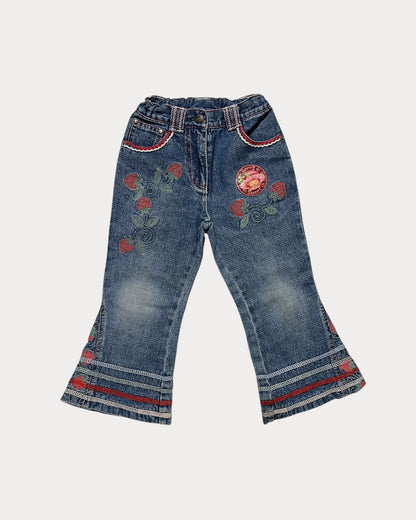 Vintage Strawberry Shortcake flare jean