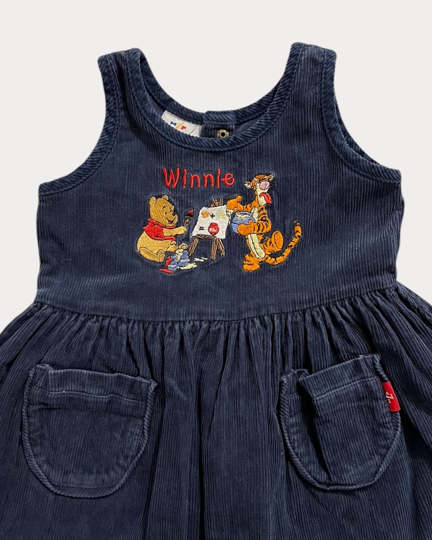 Vintage Winnie The pooh corduroy dress