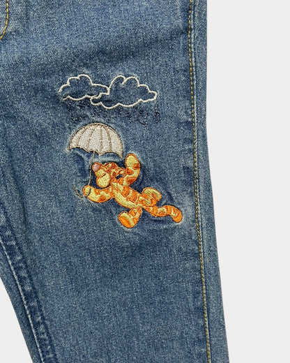 Vintage winnie the pooh denim jean