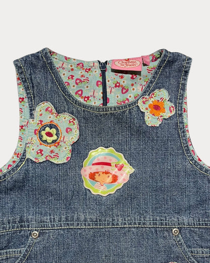 vintage strawberry shortcake denim dress