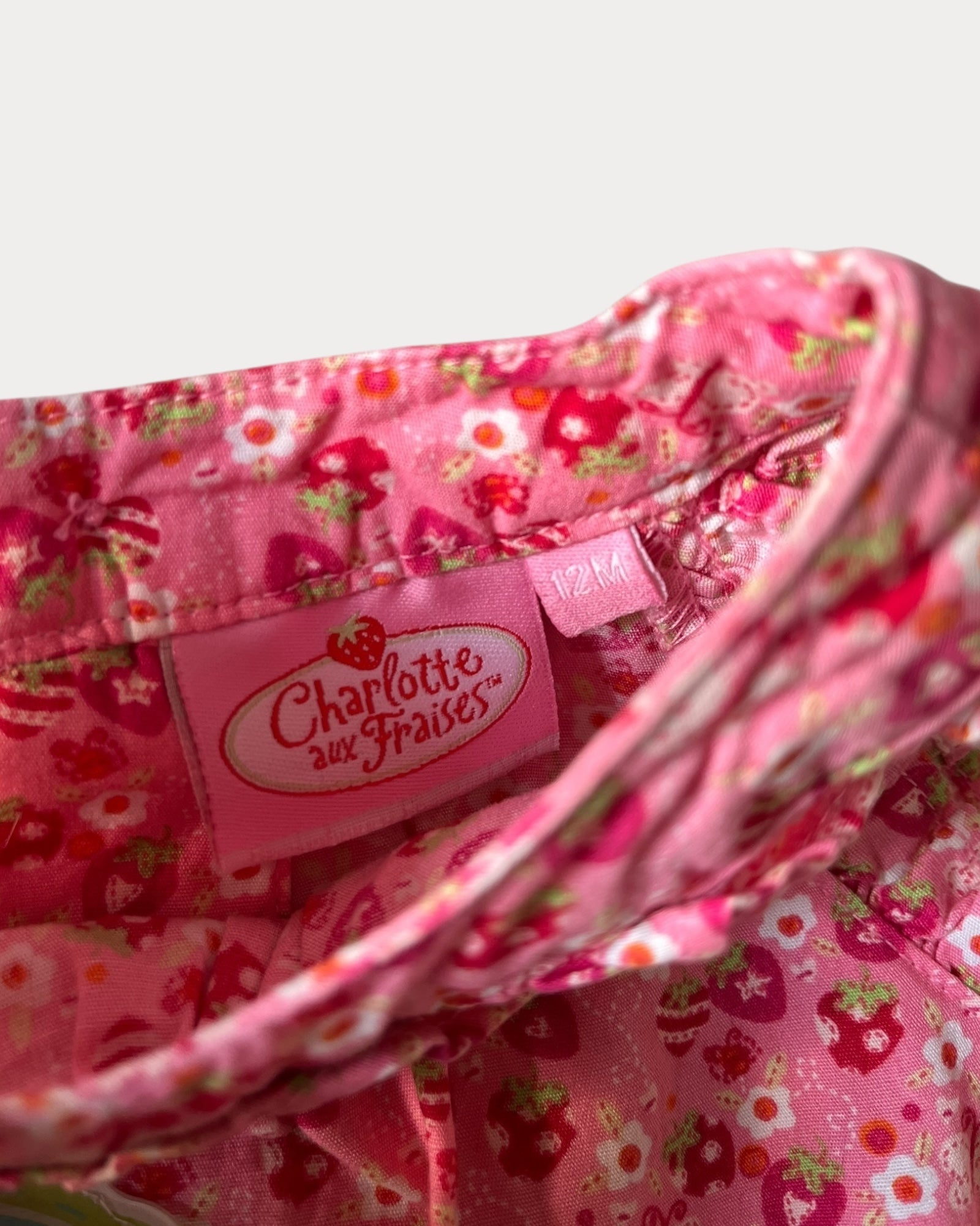 Vintage Strawberry Shortcake floral dress