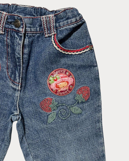 Vintage Strawberry Shortcake flare jean