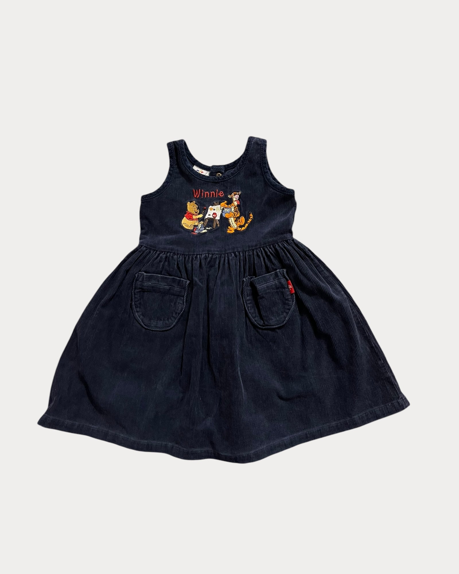 Vintage Winnie The pooh corduroy dress