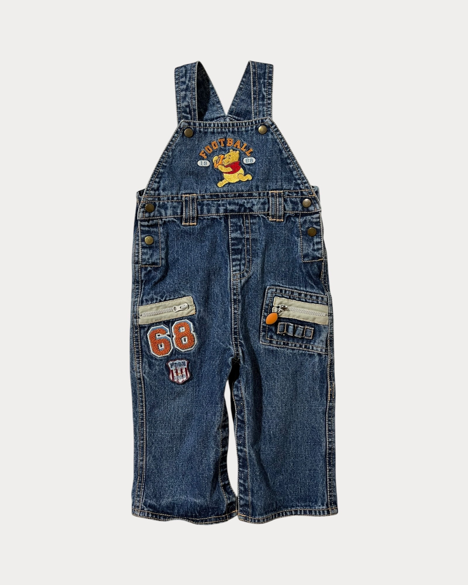 Vintage denim winnie the pooh overall