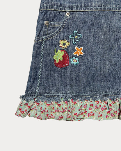 vintage strawberry shortcake denim dress