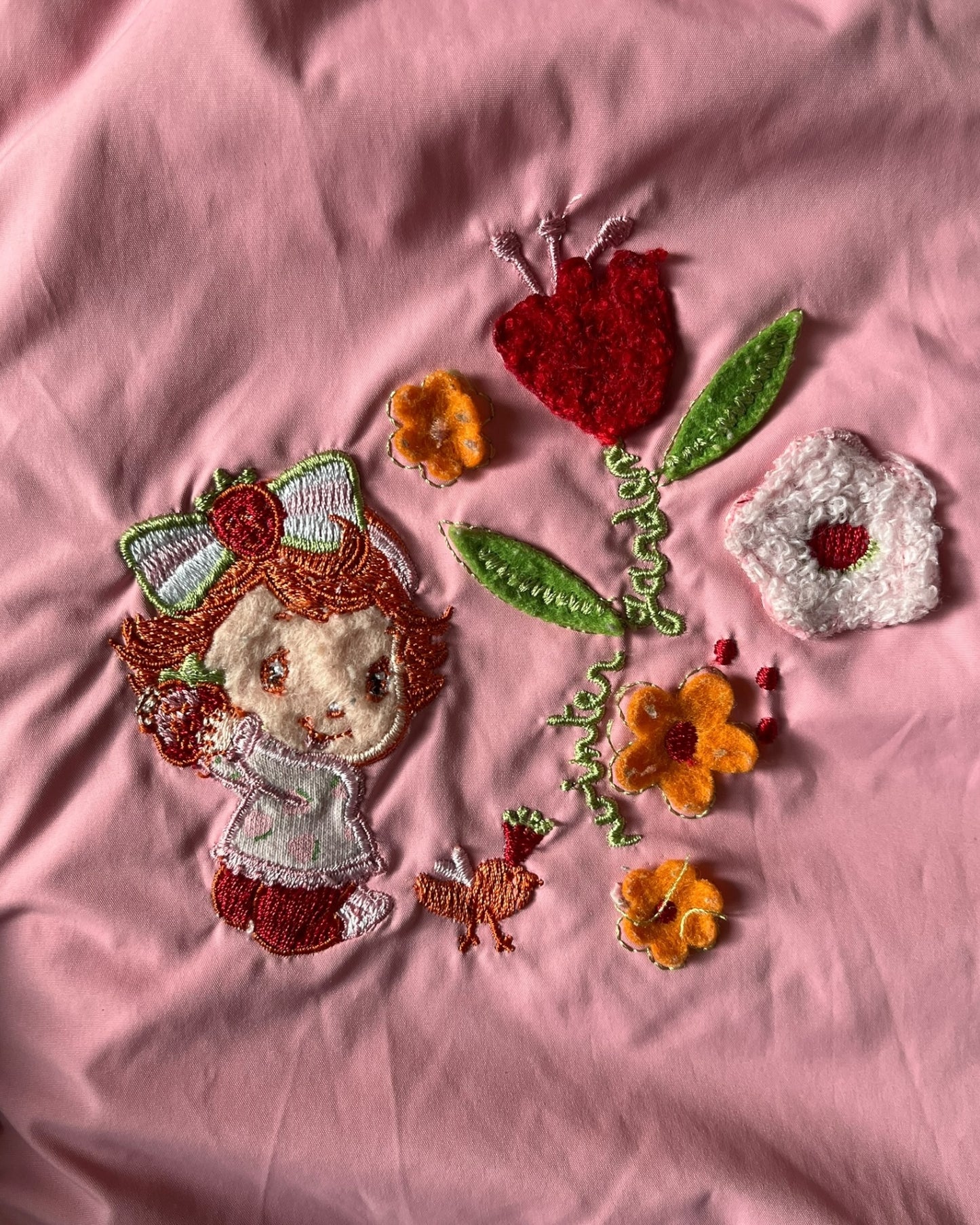 Vintage Strawberry Shortcake puffer jacket