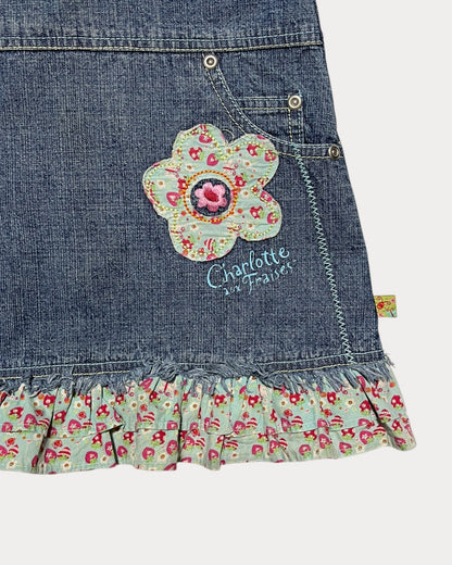 vintage strawberry shortcake denim dress