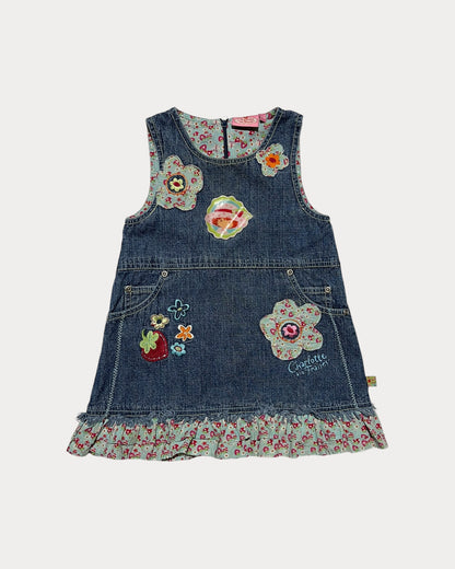 vintage strawberry shortcake denim dress