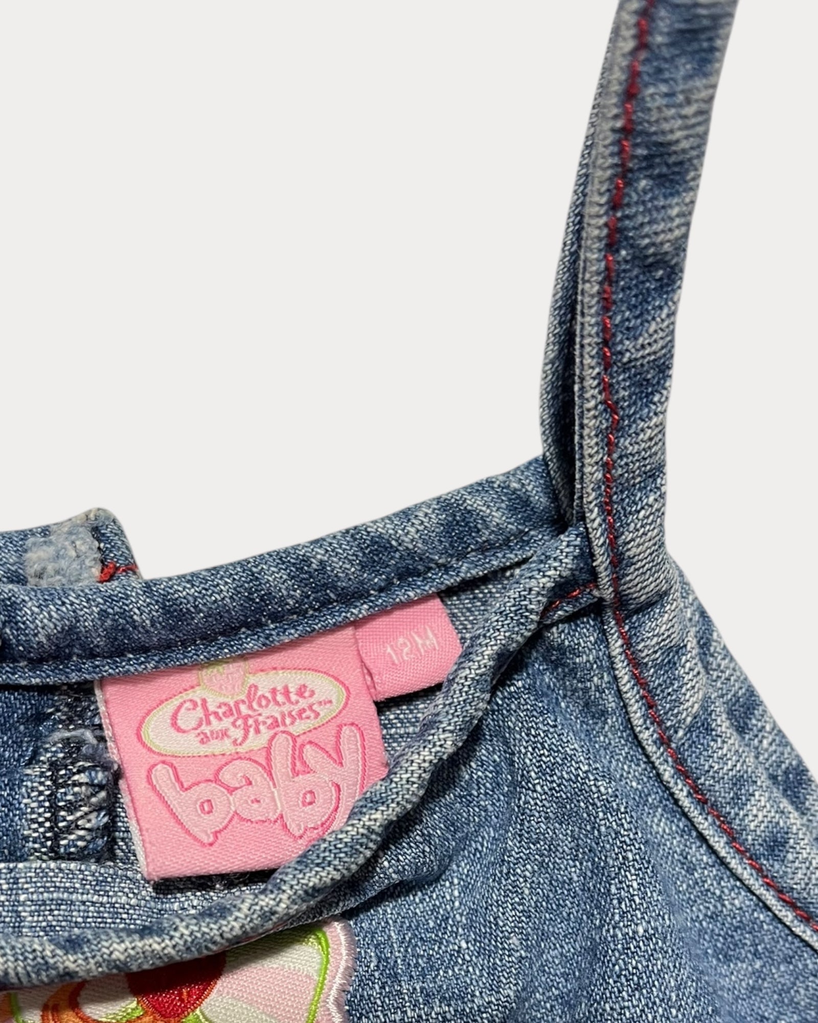 Vintage Strawberry Shortcake denim dress