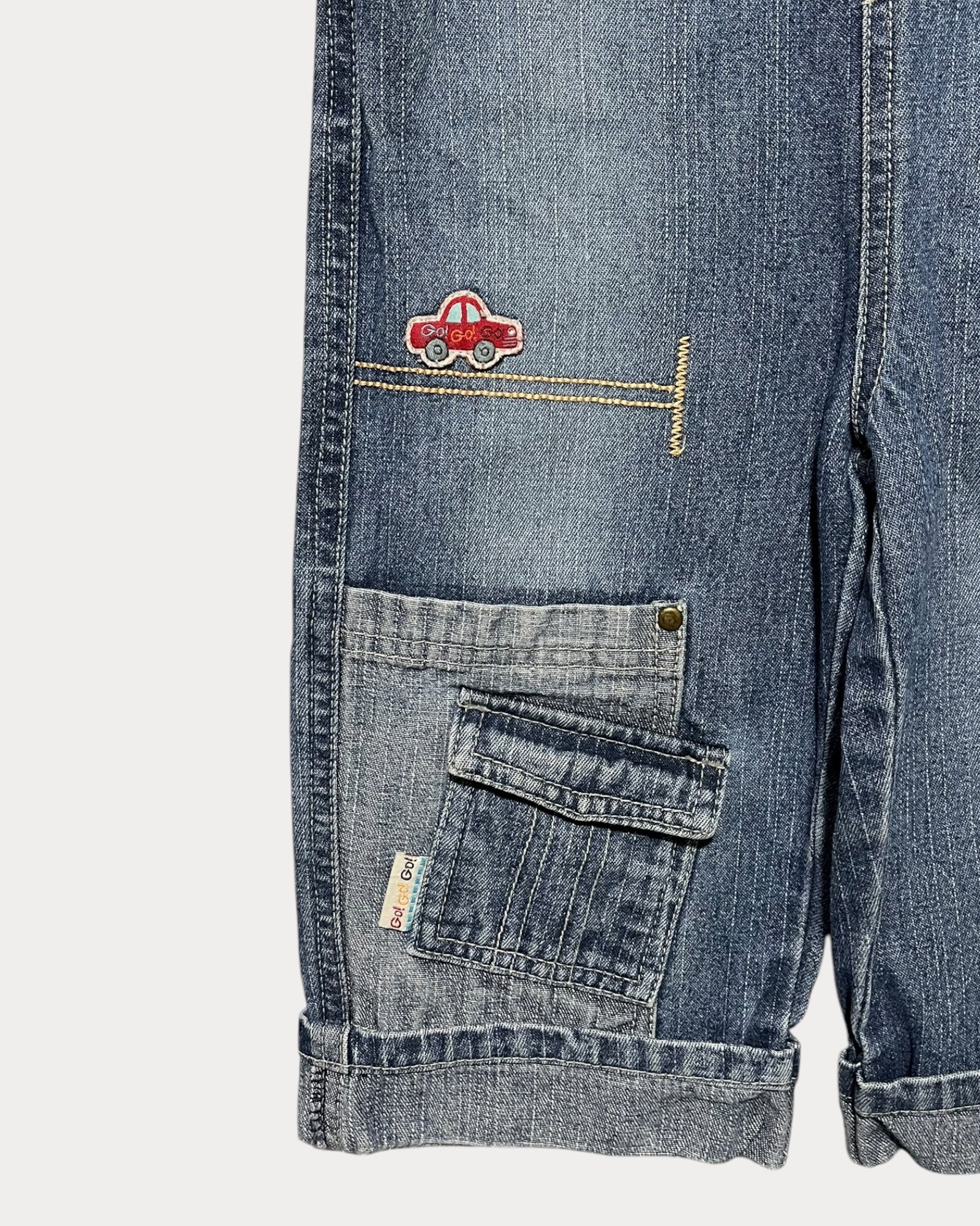 Vintage winnie the pooh denim overall