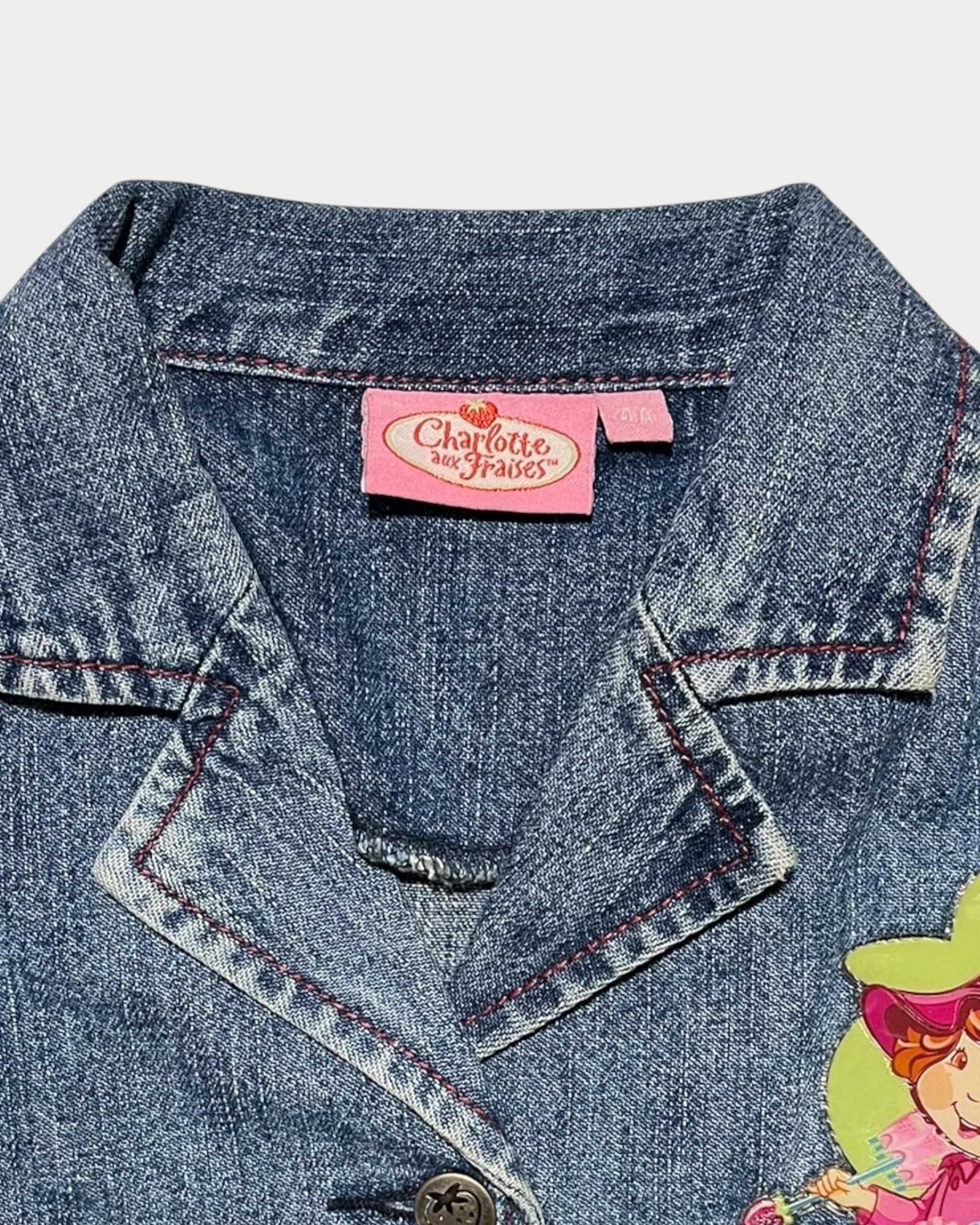 Vintage Strawberry Shortcake denim jacket and skirt