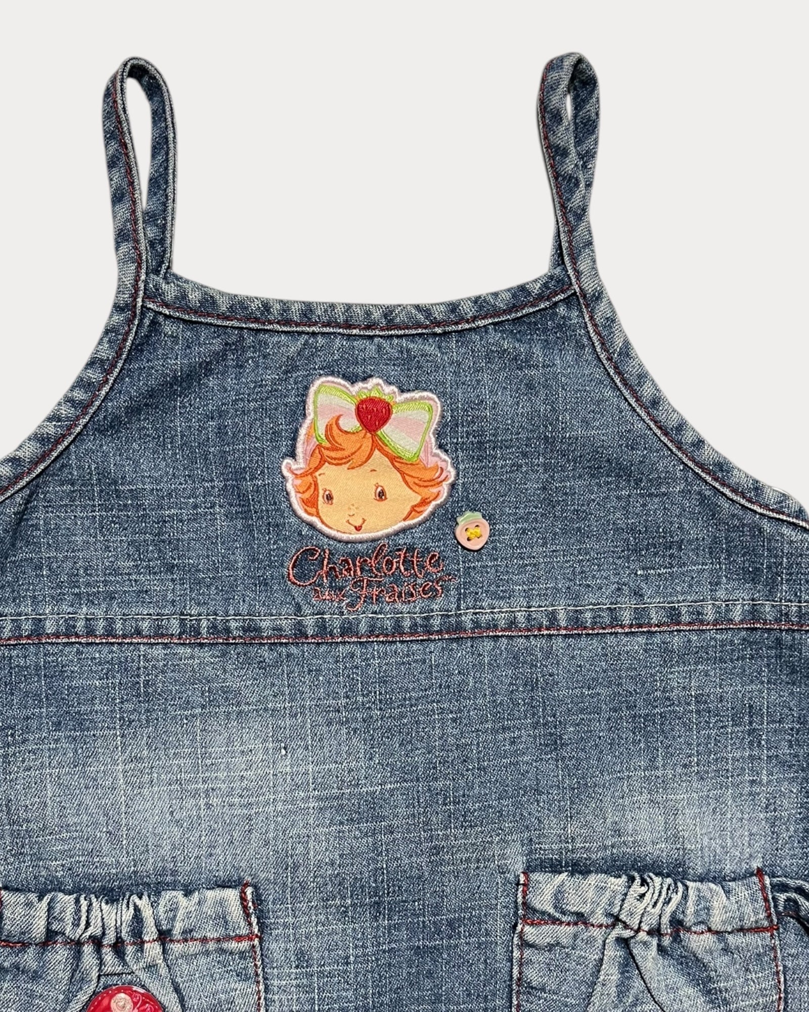 Vintage Strawberry Shortcake denim dress