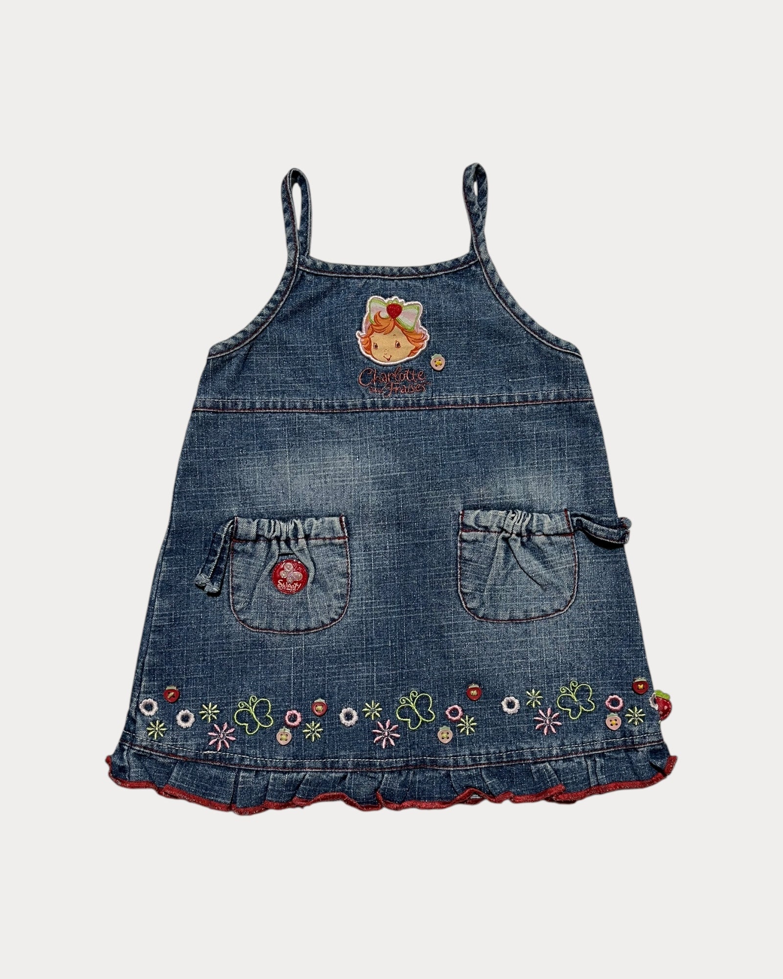 Vintage Strawberry Shortcake denim dress
