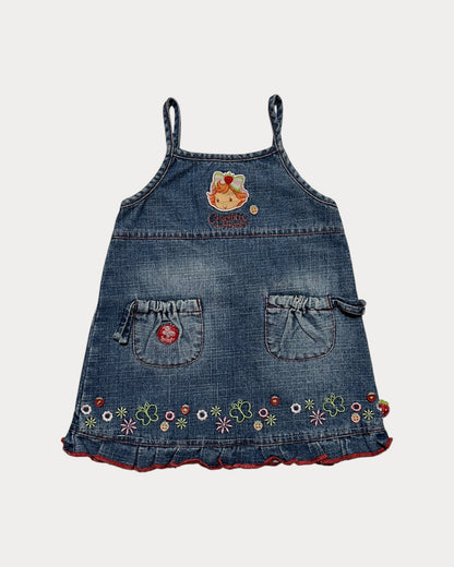 Vintage Strawberry Shortcake denim dress