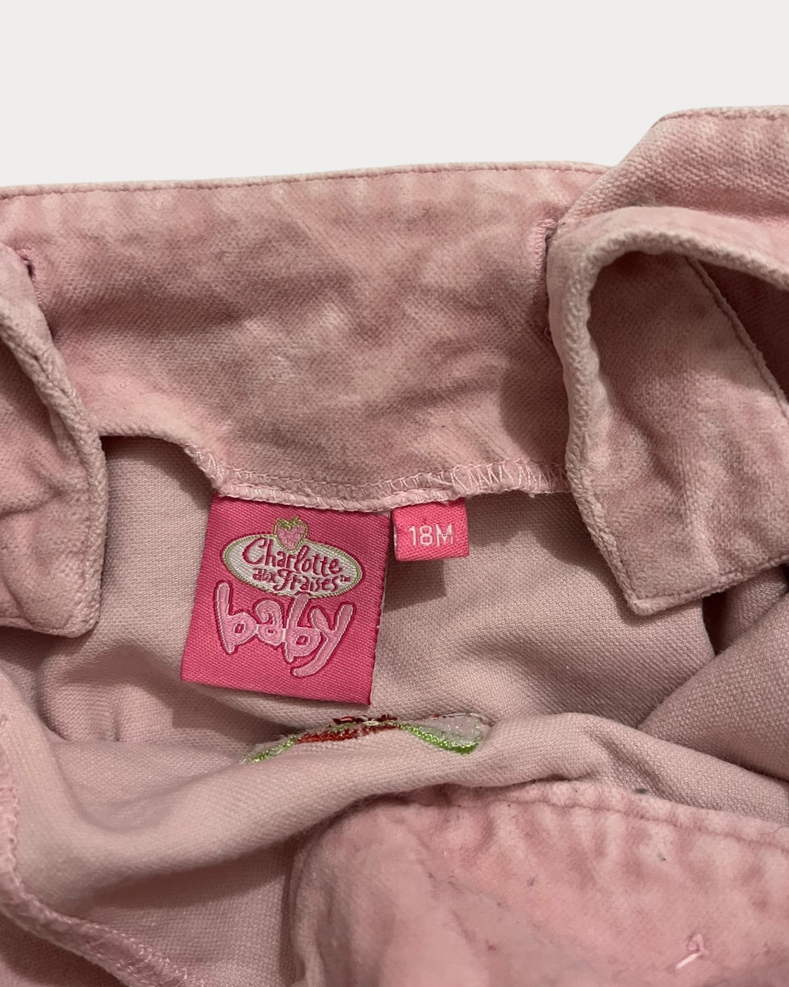 Strawberry Shortcake (French version) pink velvet dress 