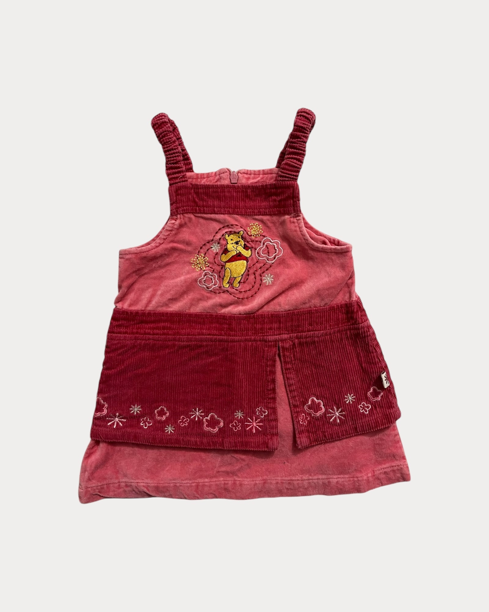 Vintage winnie the pooh velvet dress