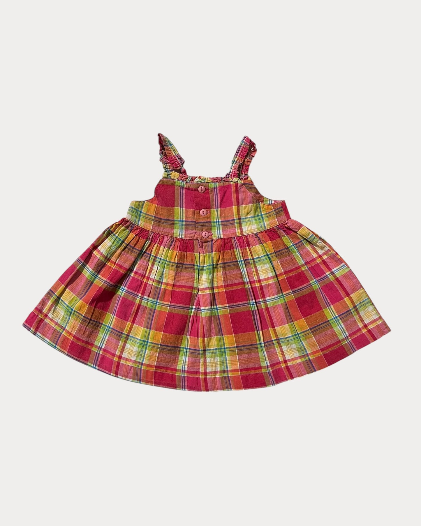 Plaid babydoll dress