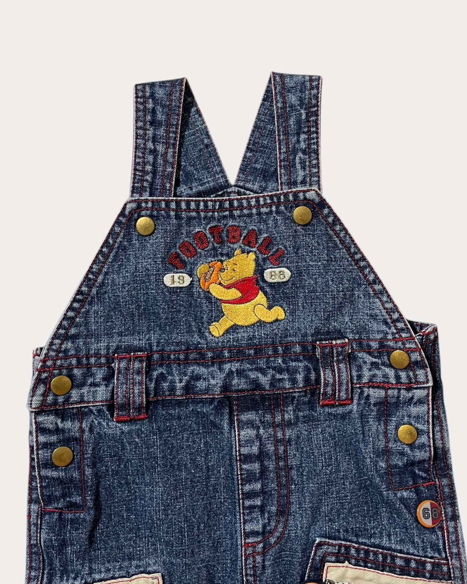 Vintage denim winnie the pooh overall