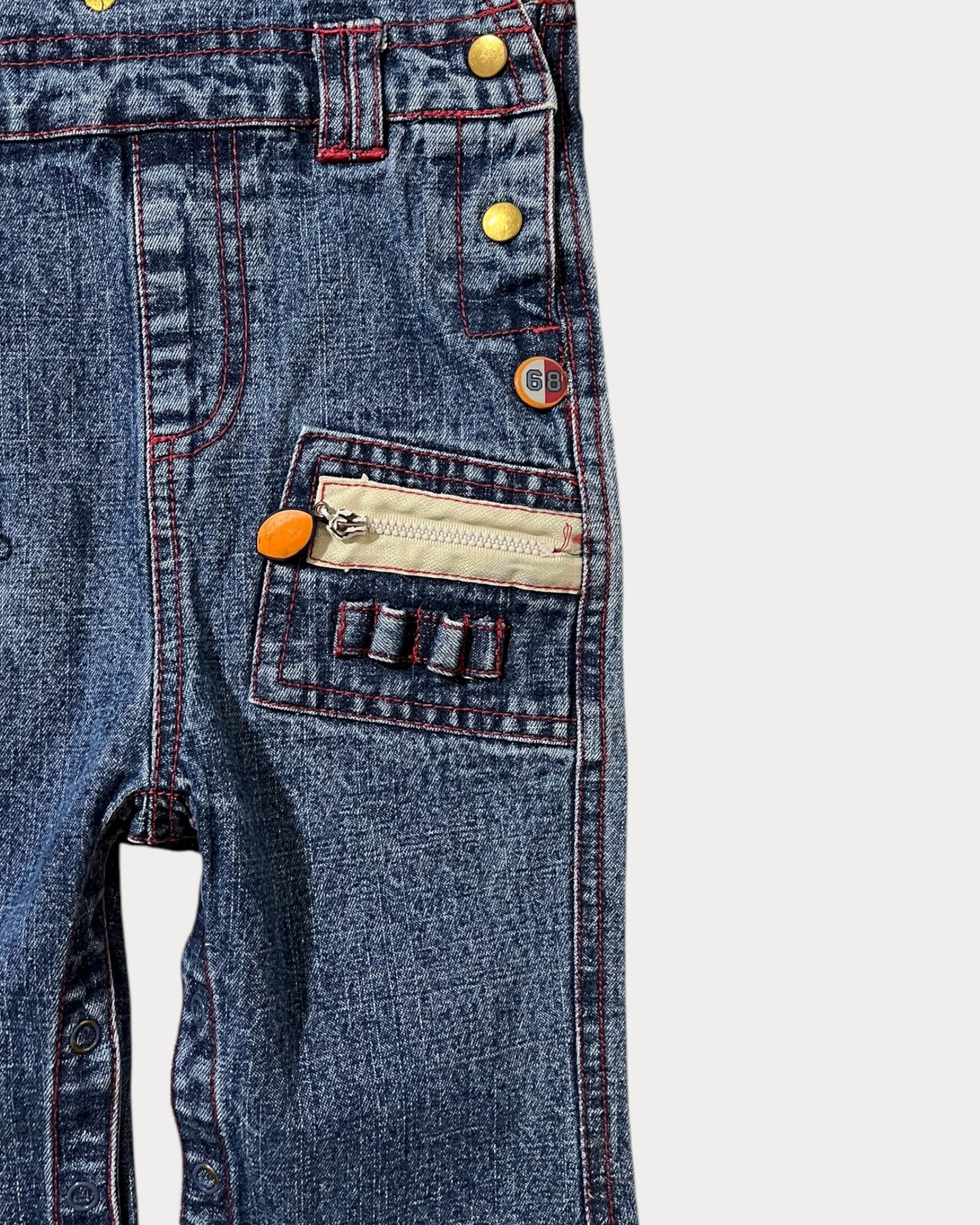 Vintage denim winnie the pooh overall