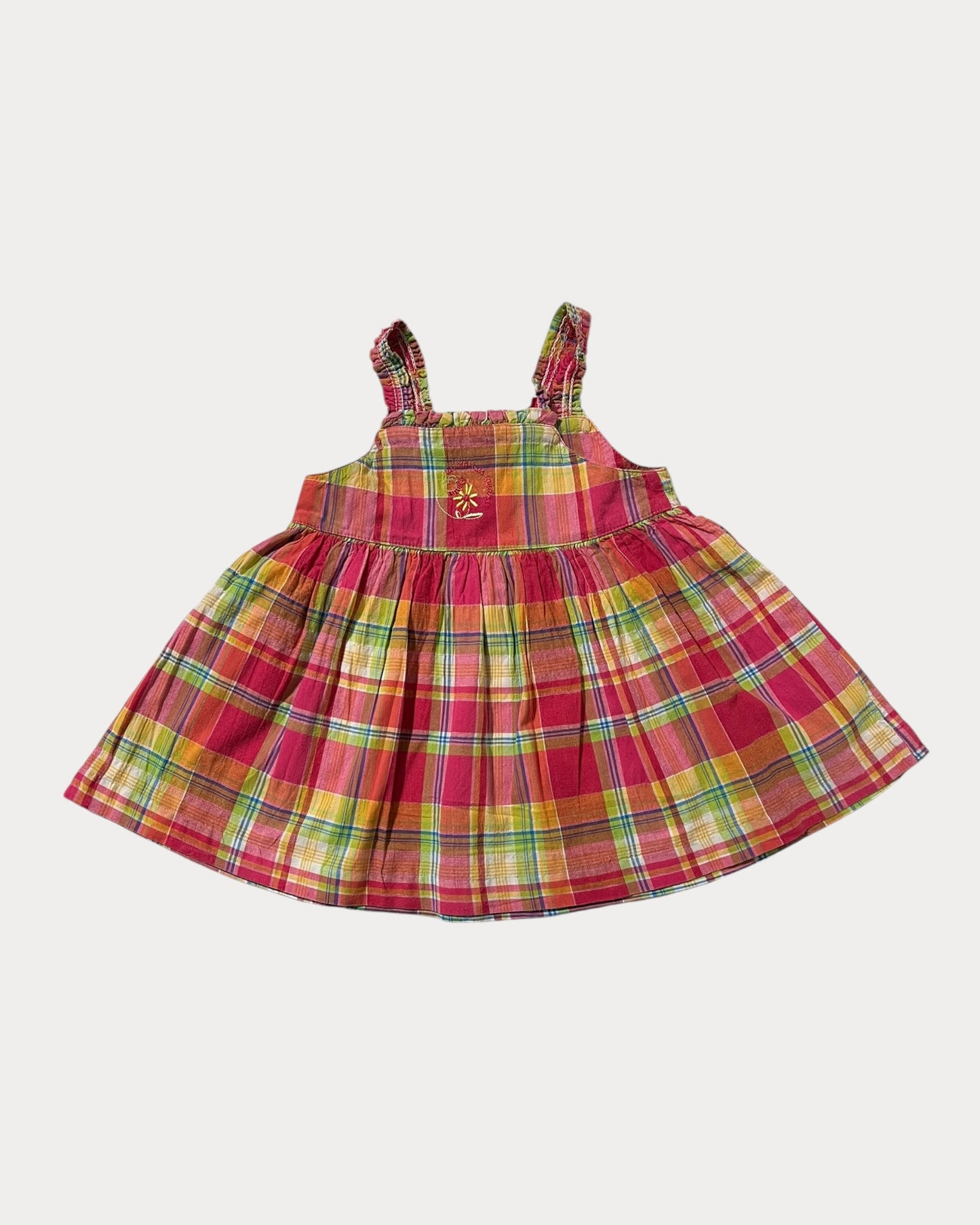 Plaid babydoll dress